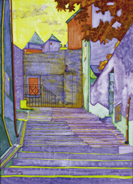 'Blois Street' the street is a steep climb up steps